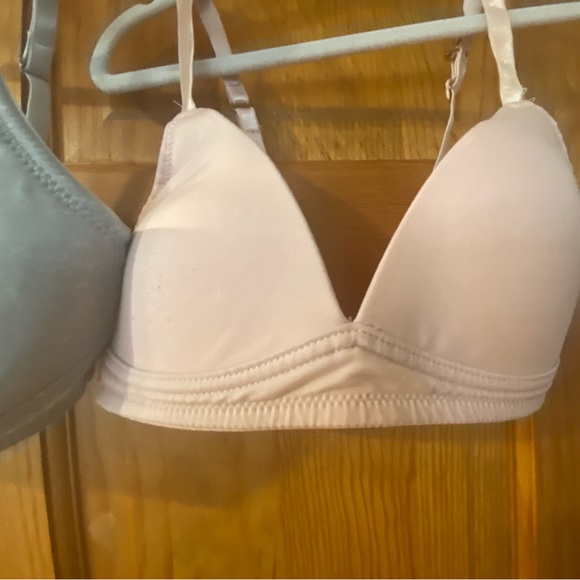 2 Danskin Training Bras Hook Closure Pink Gray Adjustable Spandex 32A - Picture 11 of 13